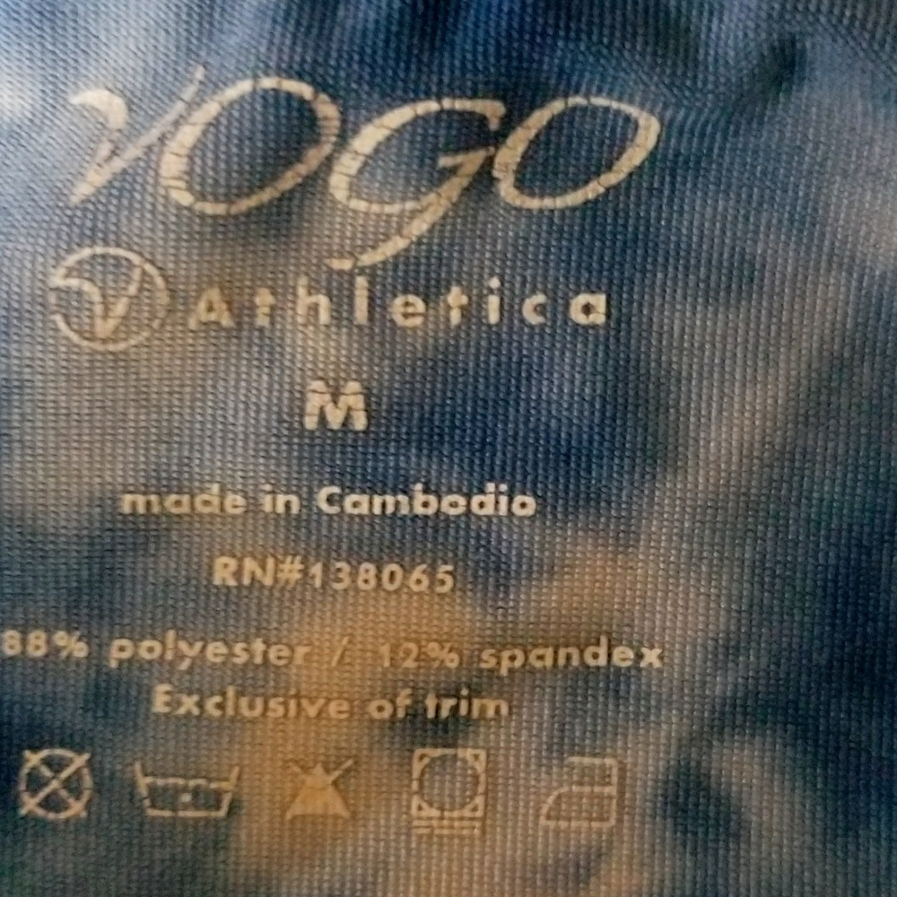 Tie dye athletic shorts